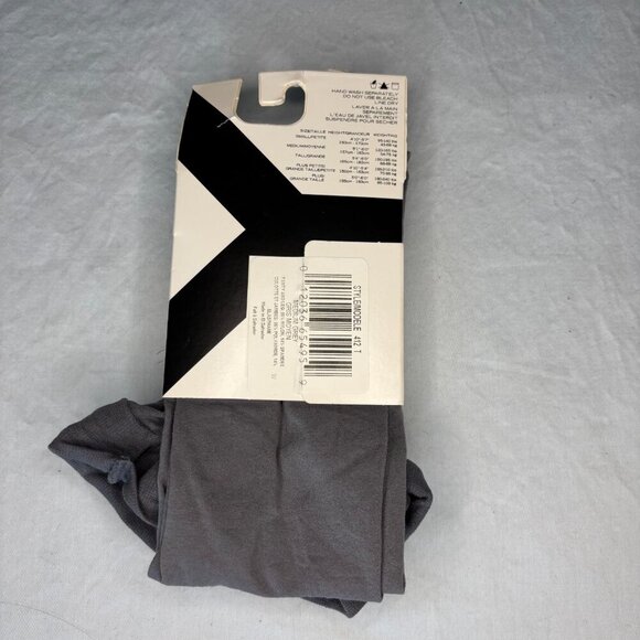 DKNY NEW Opaque Coverage Control Top Tall Tights Women L Gray Slightly Imperfect - Picture 2 of 3